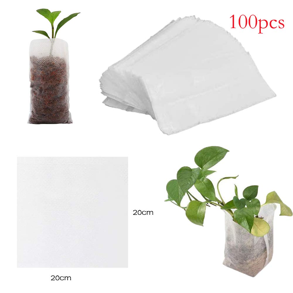 200x Pflanzsack Aus Vliesstoff – Biologisch Abbaubar, 8x10 Cm, Für Tomaten, Gemüse & Blumen – Einfach Umpflanzen Ohne Entfernen