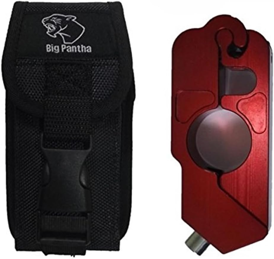 Motorcycle Grip Lock Holster for BigPantha Grip Lock (and copycats of Similar Build). Fully Tested Nylon Sheath Clips Firmly to Belt or Jeans for Safe Transport, Easy Access and Ultimate Convenience!
