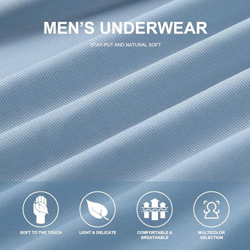 Men's Massage Underwear Comfortable and Soft Pant Breathable Stretch Moisture-Wicking Boxer Briefs Band 4 pack 5