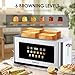 Geek Chef Long Slot Toaster 4 Slice, 1.5