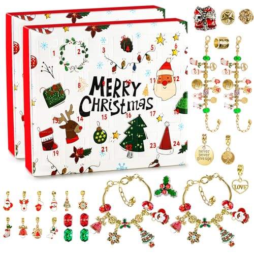 Kit de fabricación de dijes de joyería creativa para adolescentes en Navidad