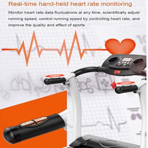 Image of Multifunction Foldable Treadmill Rehabilitation Motorized Treadmill with Handrail Seniors Home Treadmill for Home Office Physical Exercise Treadmill