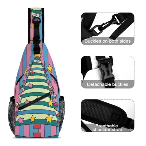 Bolso tipo bandolera con forma de árbol de Navidad miniatura 3