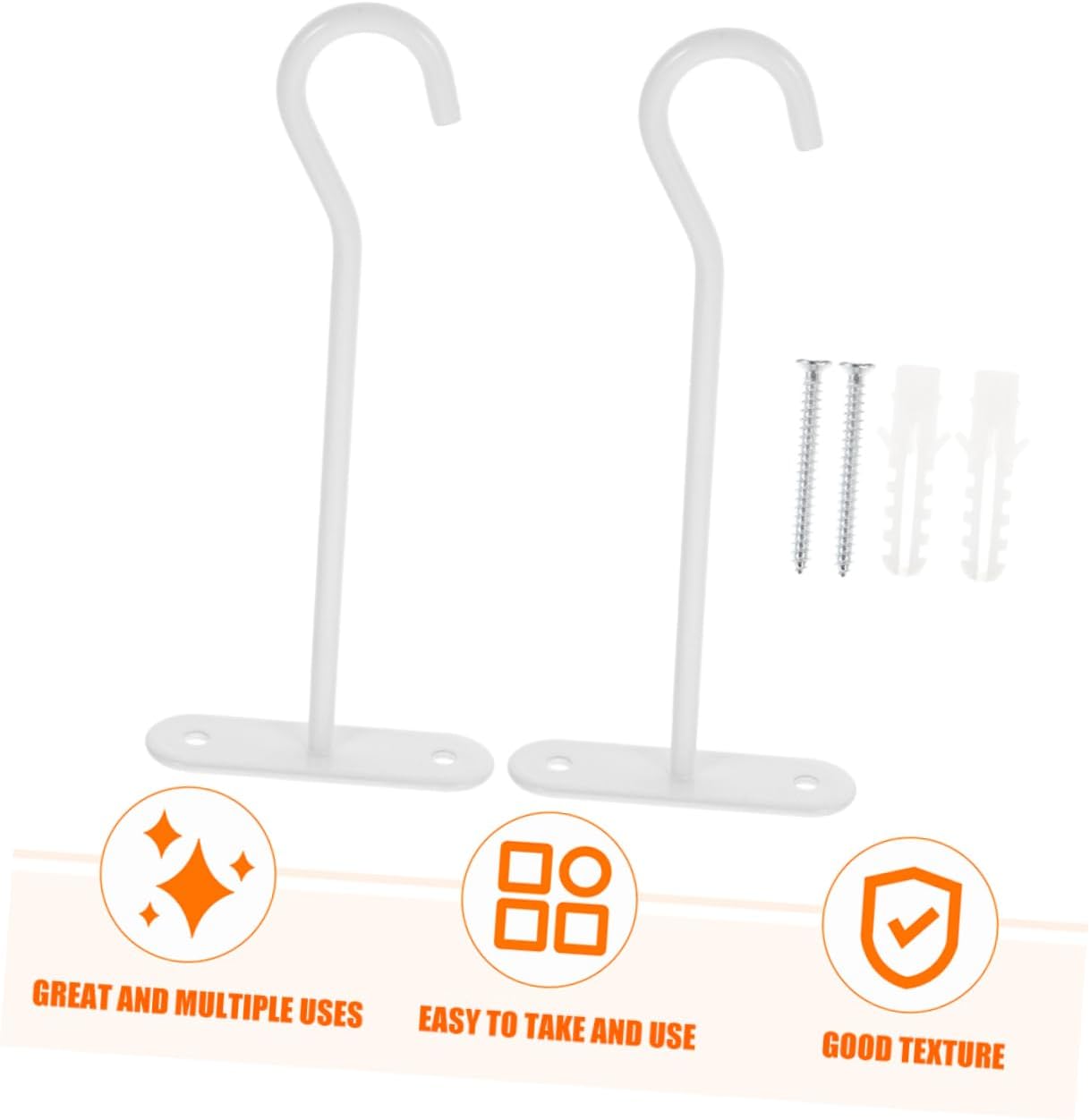 BESPORTBLE 20pcs Ceiling Hooks for Plant Hangers Easy to Install Wall Mount Hangers for Use for Hanging Plants Wind Chimes Light Fixtures