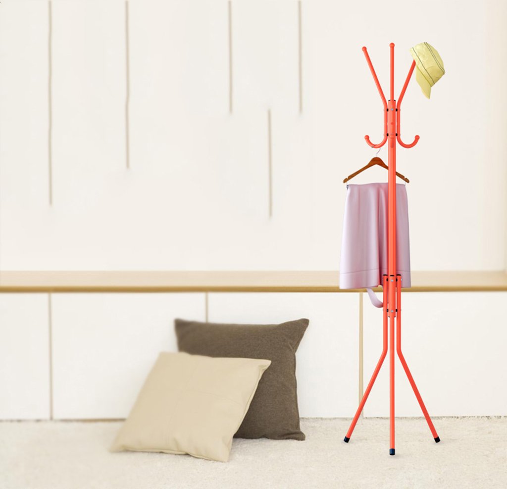 Porte-manteau vertical anti-basculement pour enfants en métal