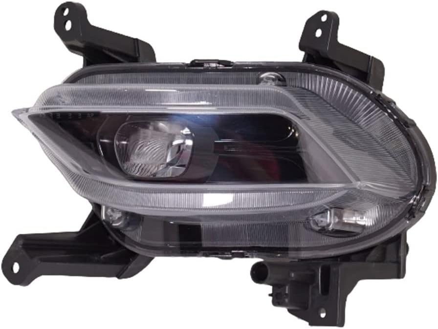 KarParts360 For Hyundai Santa Fe Fog Light Assembly 2019 2020 Driver Side LED Limited/Ultimate CAPA For HY2592172 | 92201-S1100