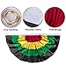 6Pcs Juneteenth Bunting Fan Flag-3 x1.5 Ft June 19th Pleated Bunting Banner- Africa America Half Fan Banner Decoration for Freedom Memorial Day Black History Month