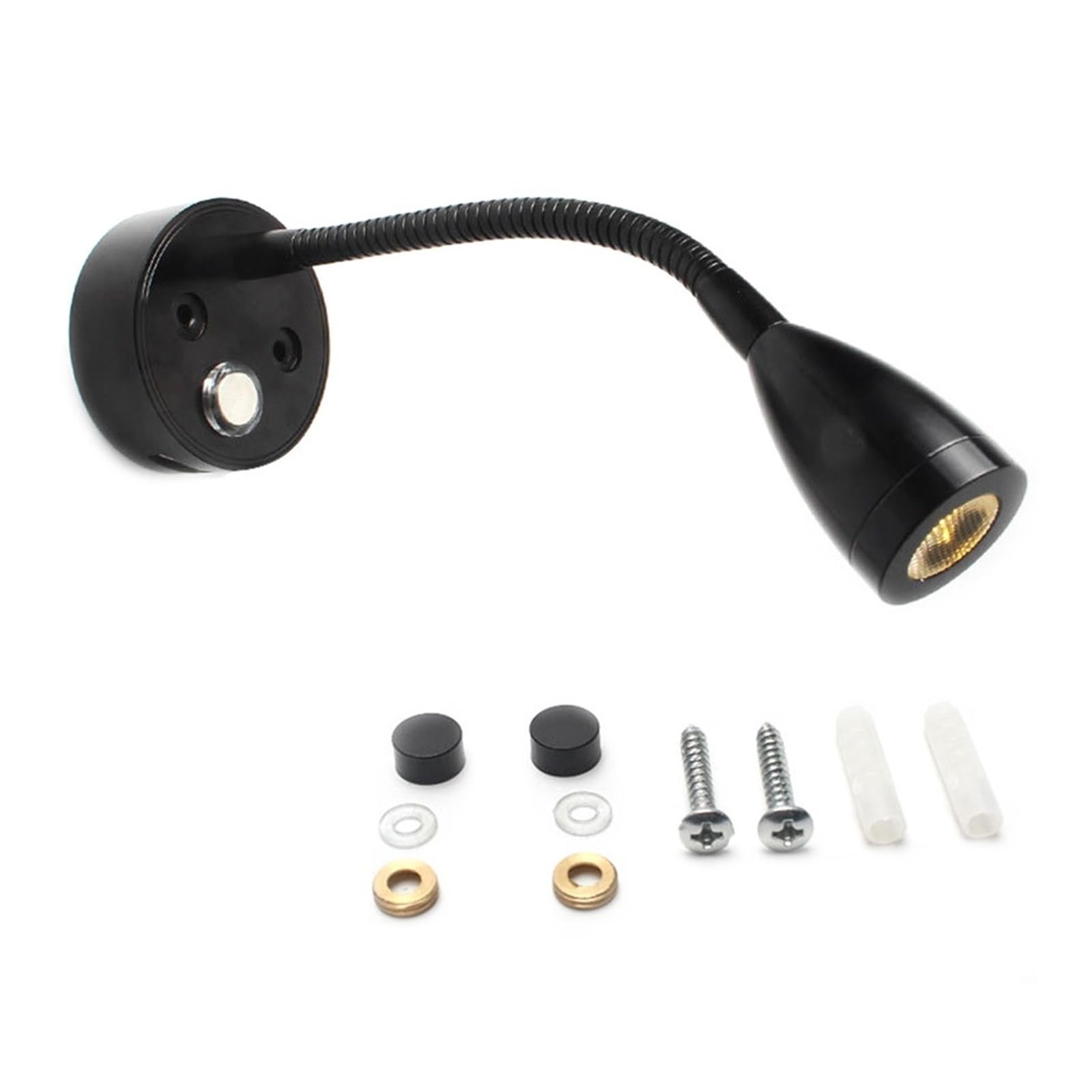 GDBAGKDQK RV LED Reading Light DC10-28V Touch Sensor Flexible Gooseneck Wall Lamp with USB Charging Port for Motorhome Yacht Cabin Boat Bright Lights