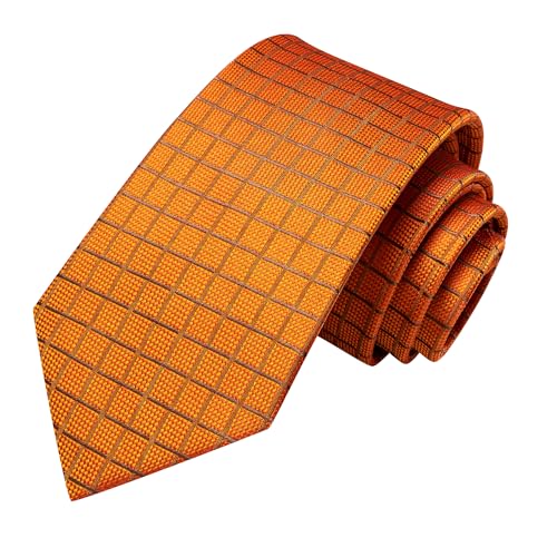 Image of Hi-Tie Men 63inches Tie Set Extra Long Necktie Paisley Tie Pocket Suqare Cufflinks Big and Tall Men Tie