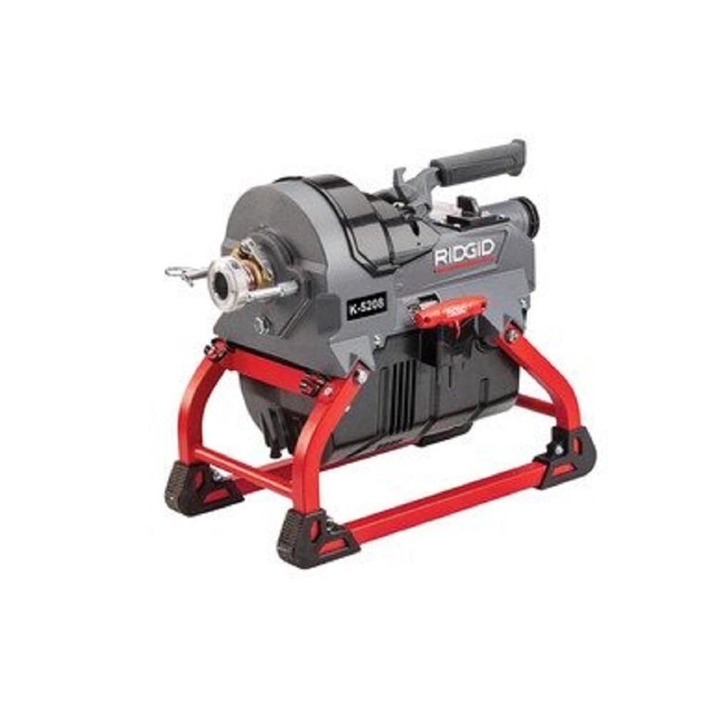 RIDGID 62378 K-5208, 115V 60Hz Drain Cleaner Machine with Guide Hose, 7 C-11 Cables, 2 A-8 Wire Baskets, & Toolbox (W/Cutters) Kit