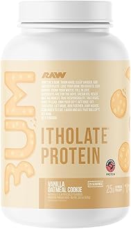 RAW Whey Isolate Protein Powder, Vanilla Oatmeal Cookie (CBUM Itholate Protein) - 100% Grass-Fed Sports Nutrition for Muscle Growth & Recovery - Low-Fat, Low Carb, Naturally Flavored - 25 Servings