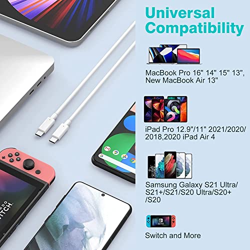 image for Newtion 2 Pack 20W USB C PD Wall Charger Fast Charging 6ft Type C Cabl