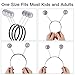 meekoo 5-Pack Halloween Alien Antenna Headbands, Springy Boppers on Black Band, Space Costume Accessory for Parties(White)