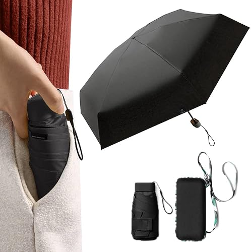 Vista 8 de PHILISENMALL Outdoor Sun and Rain Umbrellas Fully Automatic Folding Umbrella for Women and Men Shading Tools Anti-UV Pocket Sun Parasol for Home