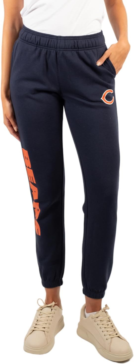 Ultra Game Women's NFL Official Super Soft Sweatpants Joggers Lounge Pants Pajamas