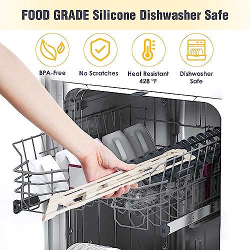 Tomorotec Compact Silicone-Coated Triangle Dish Drying Rack for Sink Corner - Foldable Stainless Steel Over-The-Sink Organizer and Storage Shelf(Cream Color) by Tomorotec - Image 6