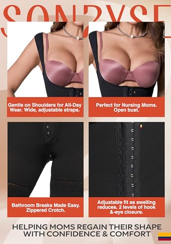 Image of Sonryse Tummy Tuck Compression Garment for Women Fajas Colombianas Reductoras y Moldeadoras Stage 2 Faja