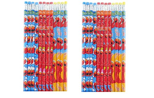 Elmo Character Party favors Authentic Licensed 24 Wood Pencils Pack school supplies