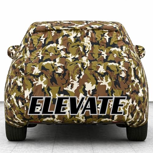 Image of Kings of Cover New Jungle 100% Waterproof Elevate Car Cover | Polyester Car Body Cover for Rain & Sun | UV Protection, Dustproof, Scratch Resistant, Windproof, Heat Resistant, Custom Fit