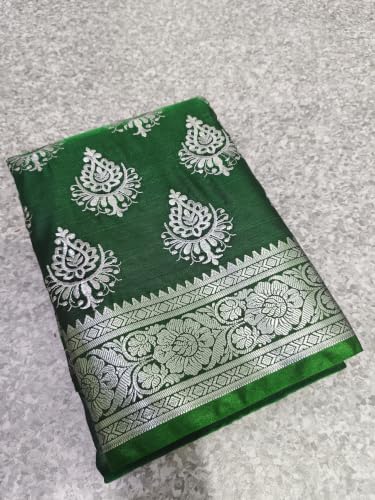 Image of Women's Glory Banarasi Satin Silk With Embroidered Design.