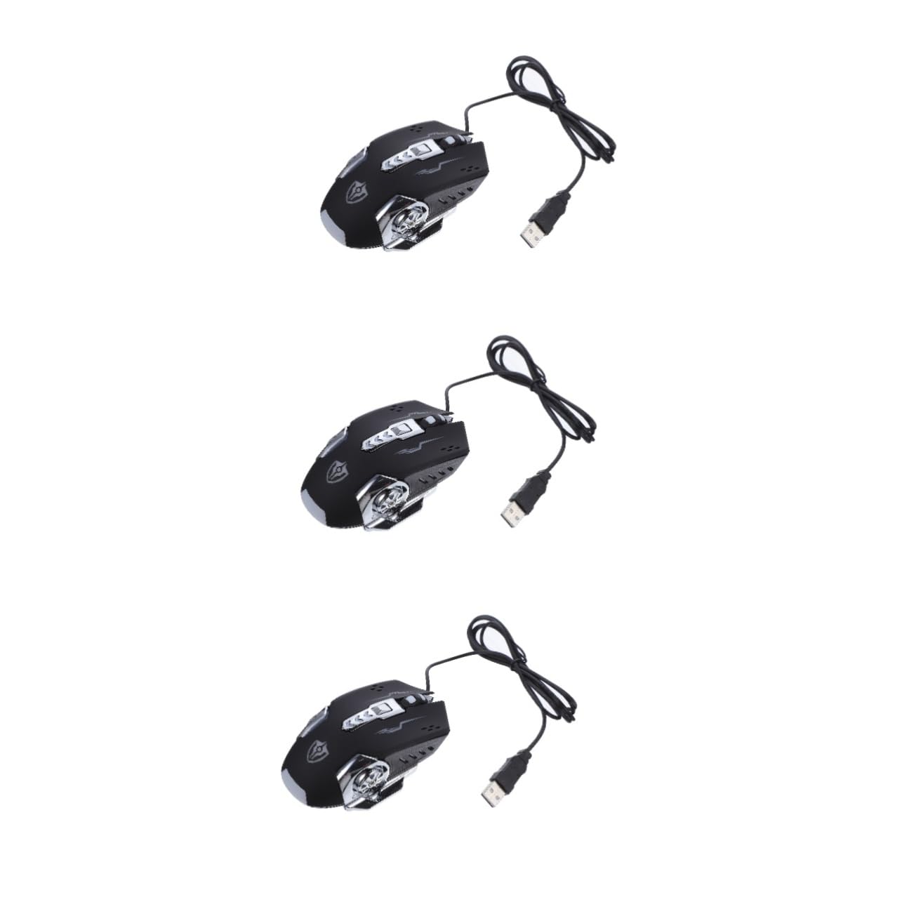 OSALADI Mouse Con Prestazioni Stabili Da 3 Pezzi Per Pc Laptop Design Con Luce Led Facile Da Installare