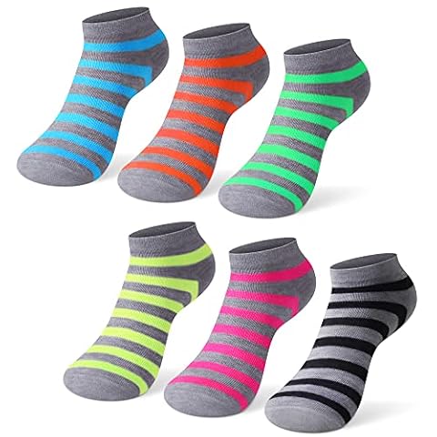 L&K-II Damskie krótkie skarpety sportowe, 10/12 par, do sneakersów, jednokolorowe, na lato, 92220, 12 par, wzór G, 39-42 EU