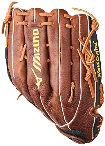 Mizuno Classic Fast Pitch Series Gcf1250F2 Infield/Outfield/Pitcher Model Gloves, Black/Brown #TOP2
