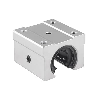 1Pcs SBR25UU Linear Rail Bearing Slide Block 25mm Aluminum Open Block, CNC Parts for SBR25 25mm Linear Guide Rail