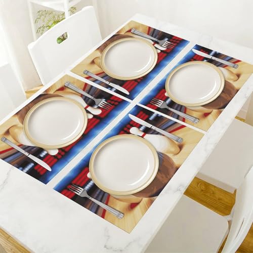 Set de table bowling PVC lavable antidérapant imperméable cuisine et fête - 7