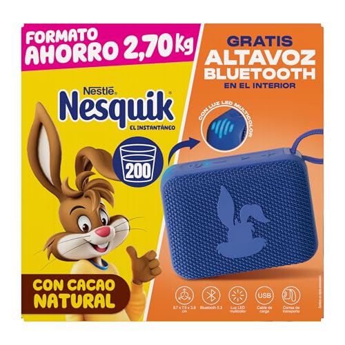 Nesquik NESTLÉ Instantáneo Cacao Soluble 2.7kg Estuche, 1 unidad, modelo surtido