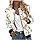 Mrat Bomber Jacket Women Lightweight Flight Jackets Long Sleeve Zip Up Casual Solid Quilted Coat Pockets Outwear Windbreaker Hiking Climbing Baggy Quilted Elegant Smart Jackets Autumn Winter Deals