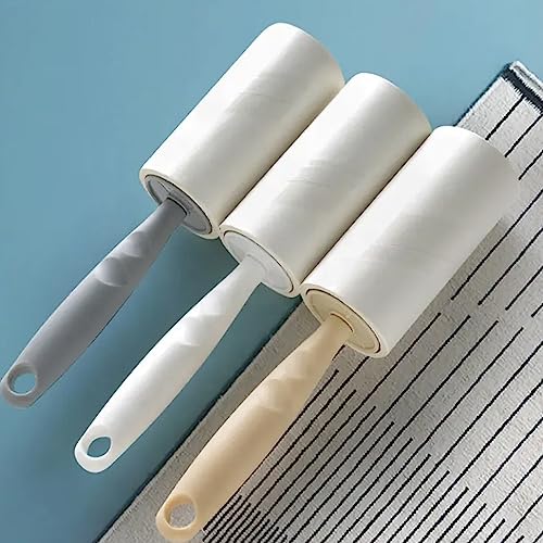 بكرة ازالة وبر شعر الحيوانات الاليفة من اليجانسي، بكرة شعر للاثاث والملابس، مزيل وبر احترافي، مزيل وبر للكنبة مع عبوتين لاعادة التعبئة.