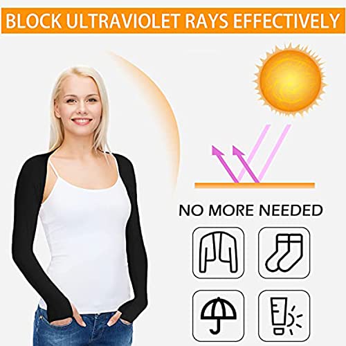 Women’s Cooling Shawl with Finger Holes – UV Protection Shrug, Breathable Sun Sleeves for Driving, Golf & Outdoor Sports4