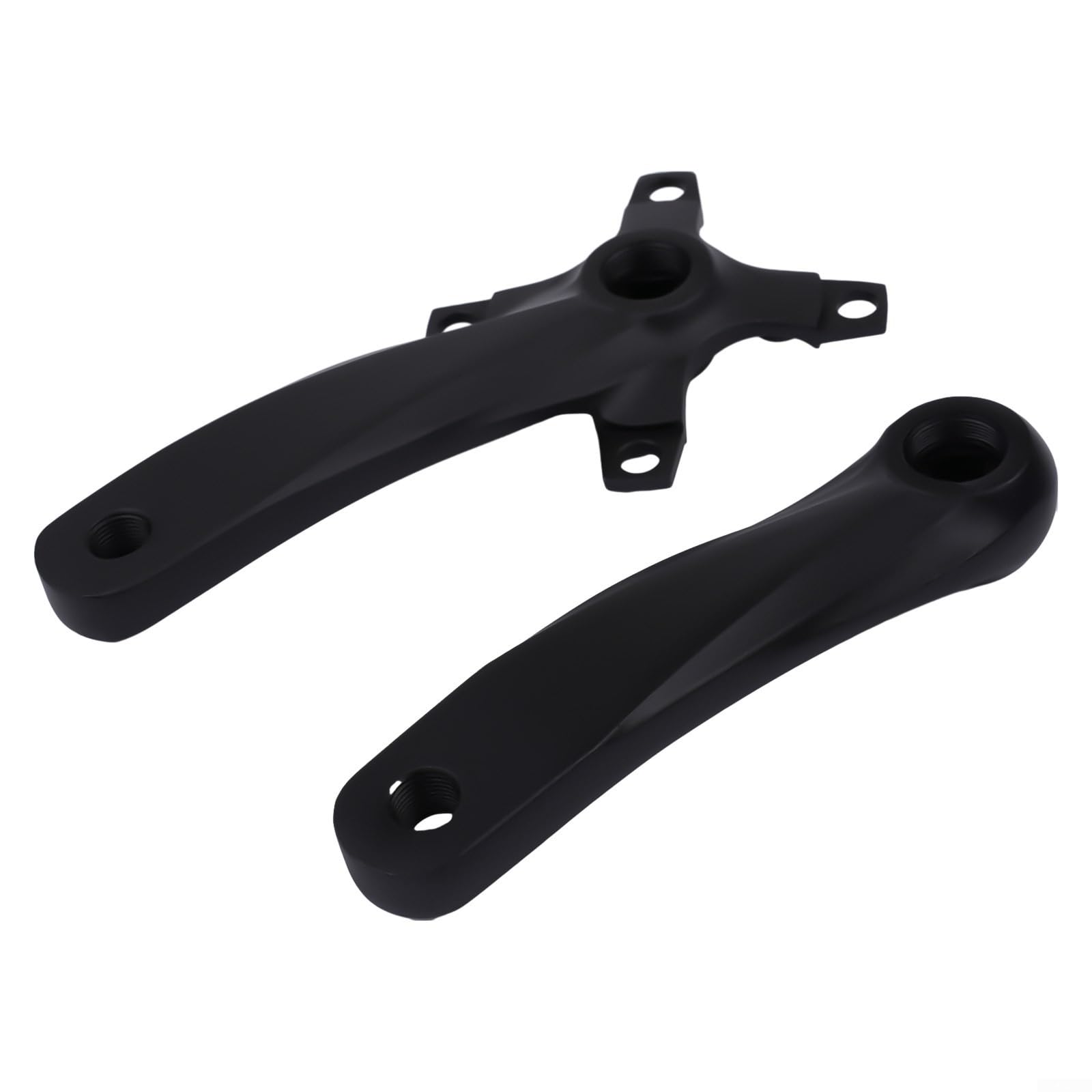 Evenoonest 7 12 Speed Bicycle Crank Set with Tooth Plate 104mm, 152mm Crank Arm, Aluminum Alloy, Standard 9/16 Threaded Pedal Hole