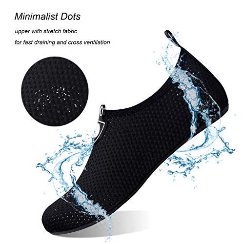 Image of WateLves Water Shoes for Womens Mens Barefoot Quick-Dry Aqua Socks for Beach Swim Surf Yoga Exercise New Translucent Color Soles