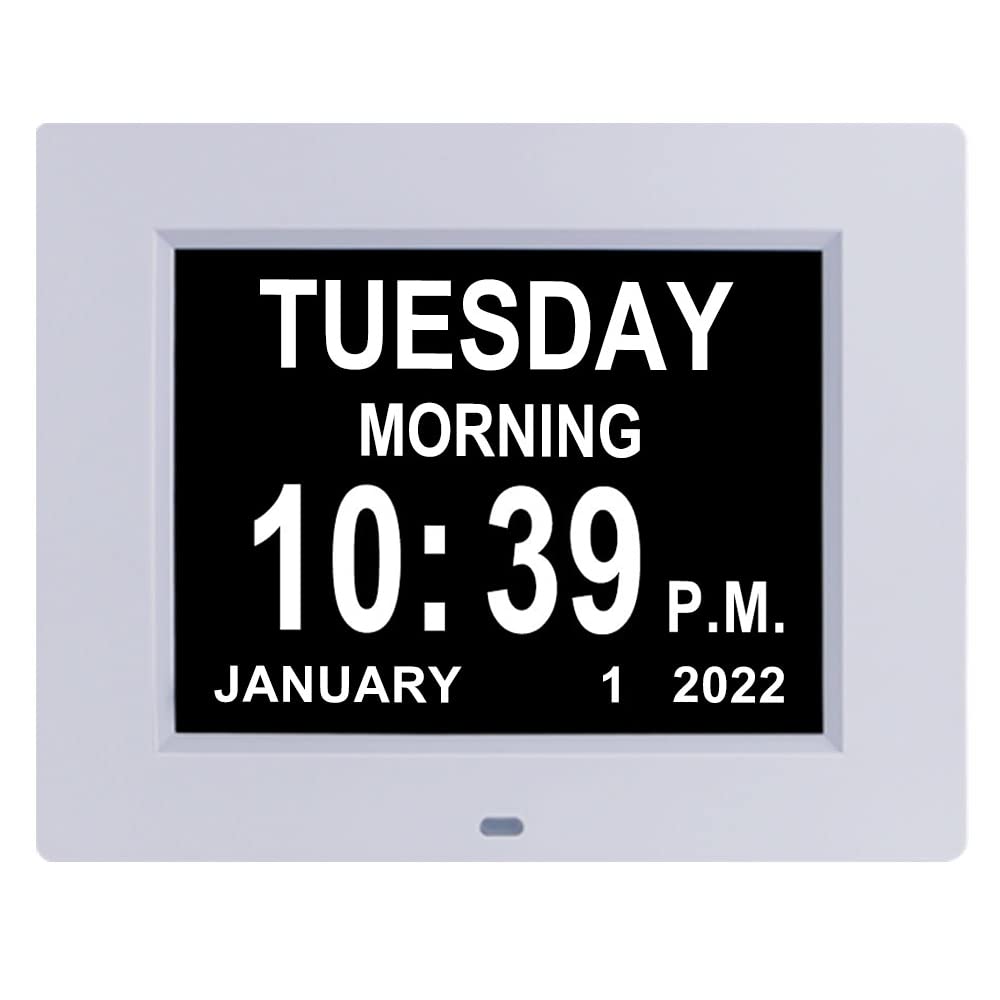 Buy 2022 Newest Digital Day Clock for Senior, Extra Large Day Date Time