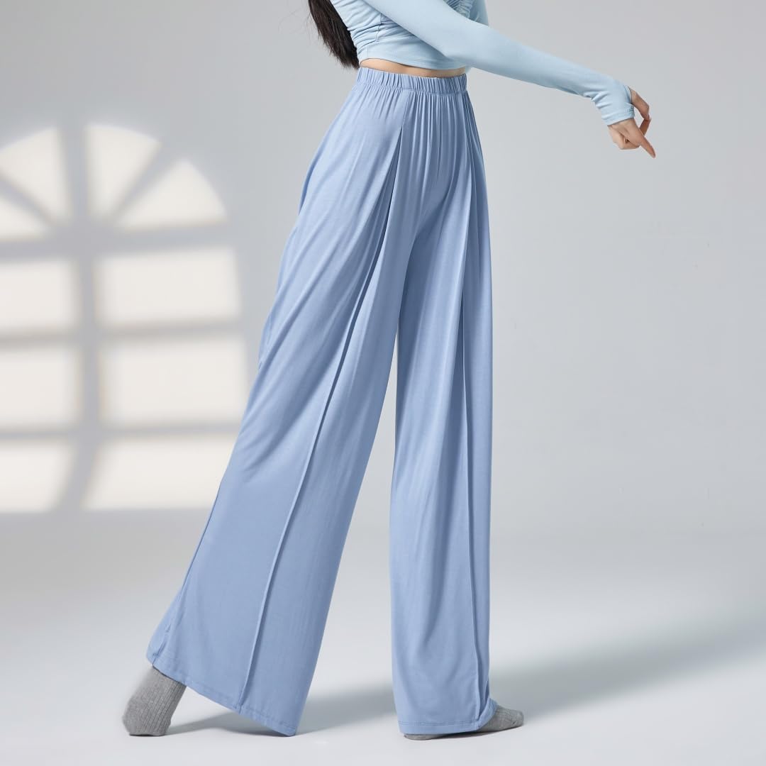 HEARTTOUCH Women's Dance Pants Yoga Pants Wide Leg Pants Ballet Dance Leggings Sports Practice Pants Classical Dancewear