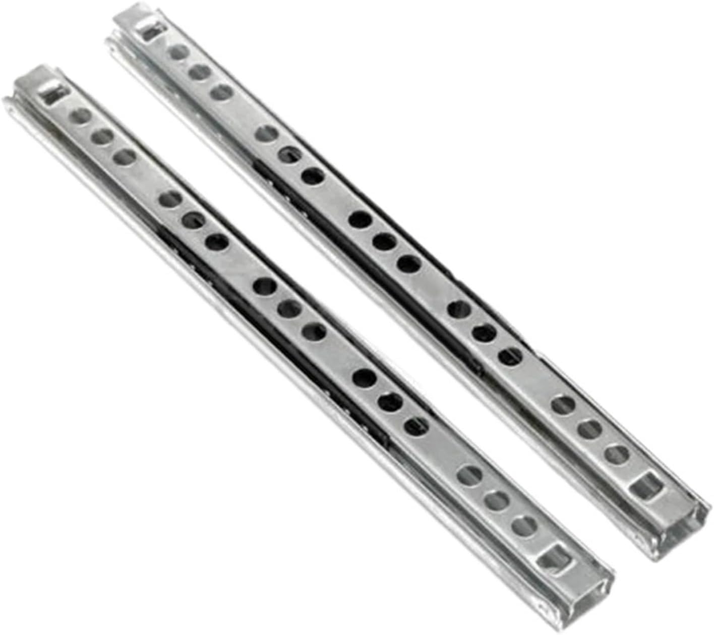 Furniture Drawer Slides Parts 2pcs Kitchen Cupboard Drawer Slides Rail Full Extension Guide(16 inch)