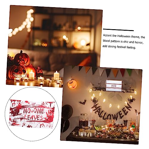 Gatuida 5 Unidades Do Dia Das Bruxas Ninguém Sai Adereços Da Cabine De Fotos Suporte De Cortina De S