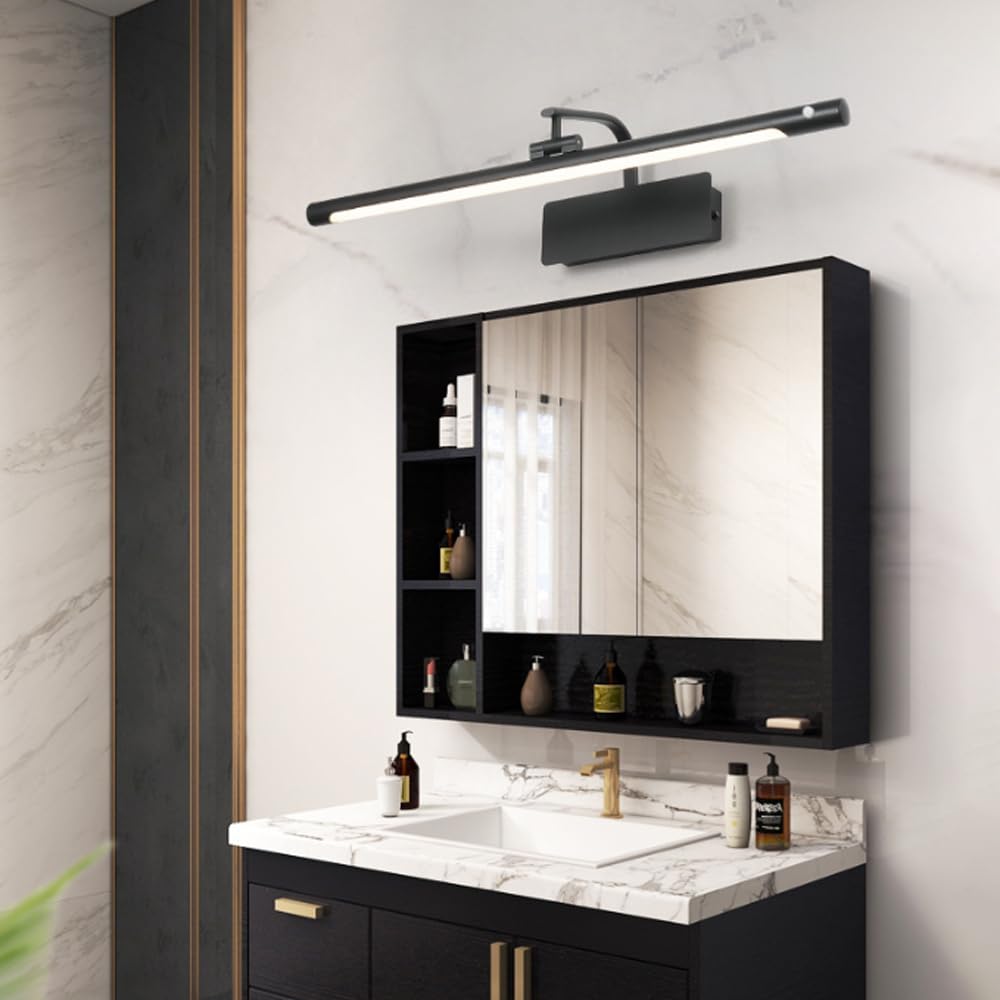 XANAYXWJ Sensore Vanity Light LED Lampada da Bagno Apparecchio Luci Regolabili per Quadri, Lampada Frontale a Specchio 4000K Vanity Wall Sconce Illuminazione Artistica per Interni per Poster Specchio