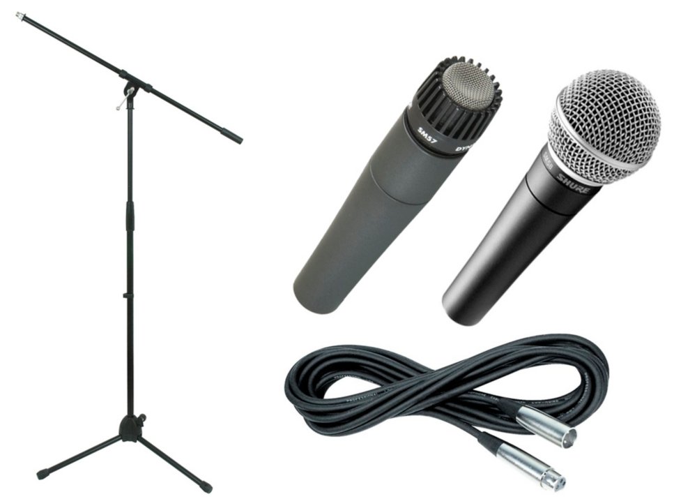 Shure SM57 & SM58, Stand & Cable Package (Standard) : Amazon.co.uk