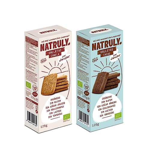 Natural Athlete Pack 2x Galletas Canela y Cacao BIO