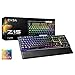 Produktbild EVGA Z15 RGB Gaming Keyboard, RGB Backlit LED, Hot Swappable Mechanical Kailh Speed Silver Switches (Linear), 821-W1-15DE-K2, Black