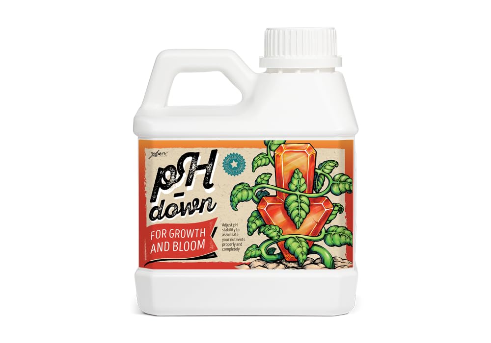 Xpert Nutrients Ph Down (1L) | Decreases pH Levels for Growth and Bloom Phase | For All Types of Substrates | For All Types of Cultures
