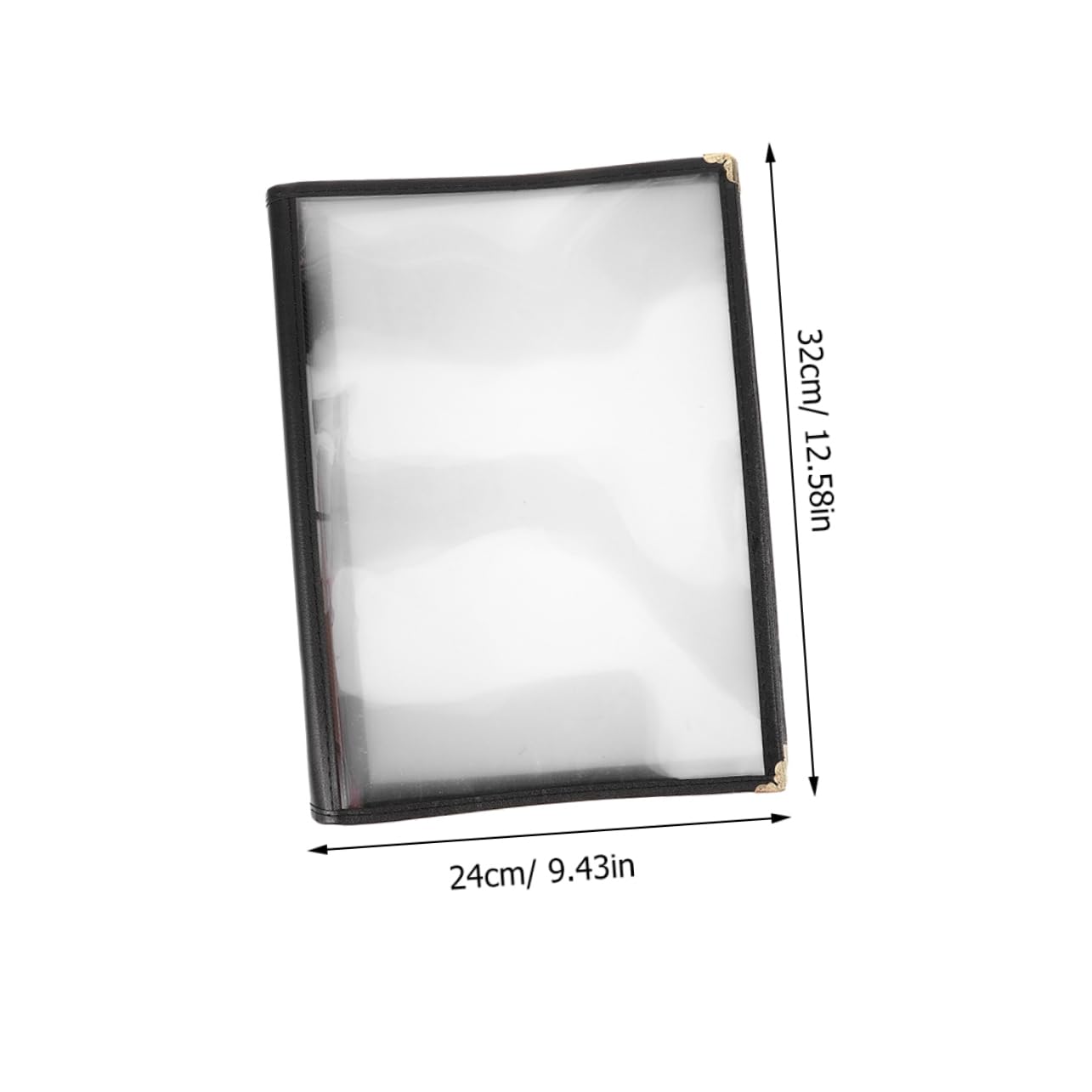 Portamenús de Pvc Transparente A4, 14 Páginas, Protector Resistente al Agua y Manchas para Restaurante y Cafés, Diseño Moderno