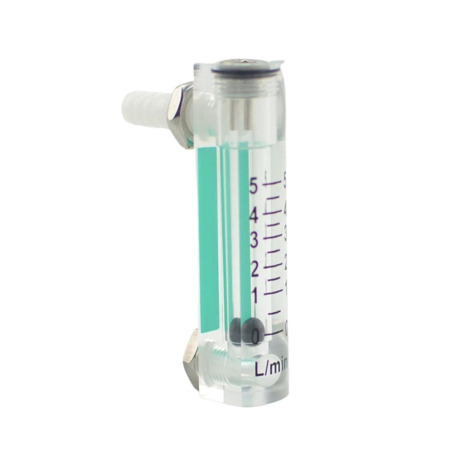 Débitmètre acrylique LZQ-5 évite les fuites de gaz avec sa vanne pneumatique