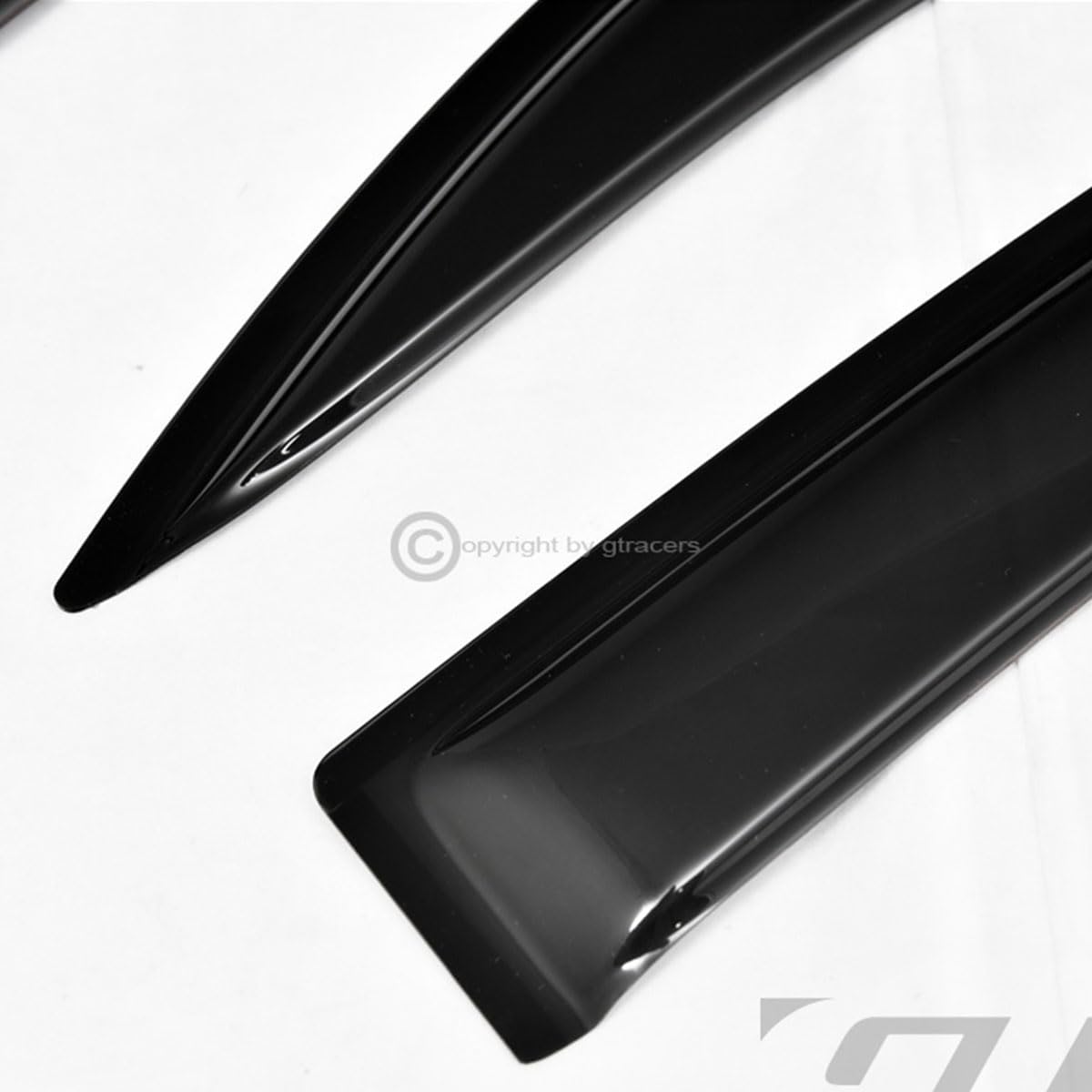 R&L Racing Smoke 4P Visors Sun/Rain Guard Deflector Window V2 Compatible with 2002-2006 Camry