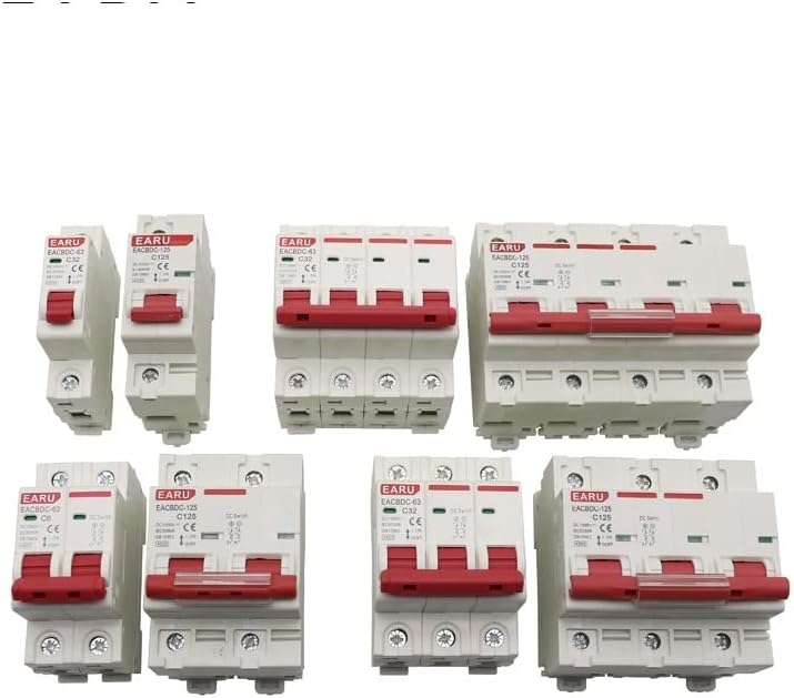 Circuit Breaker DC 1000V 1P 2P 3P 4P Solar Mini Circuit Breaker Overload Circuit Breaker 6A~63A/80A 100A 125A MCB for Photovoltaic.photovoltaic System(63a,DC 4P)