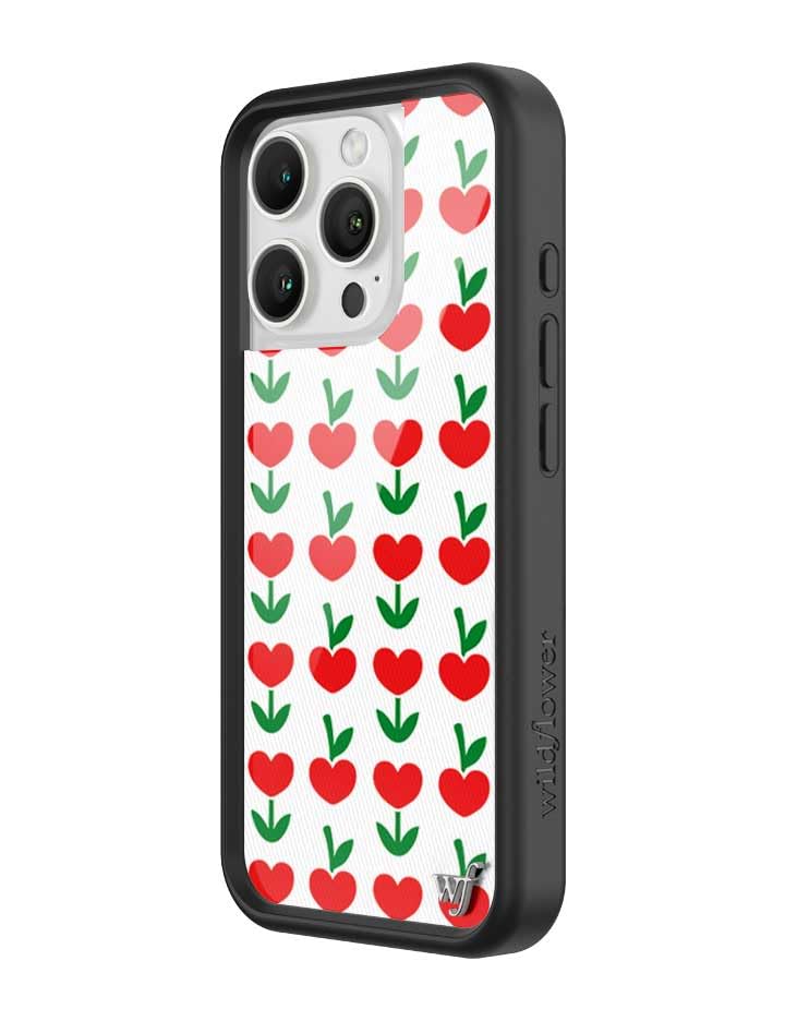 Image of Wildflower Cases - iPhone 16 Pro Compatible - Love Blooms | Impact-Certified 6.5 ft Drop Protection Case, Raised Protective Bumper, Cute Aesthetic Design, Women-Owned Small Business
