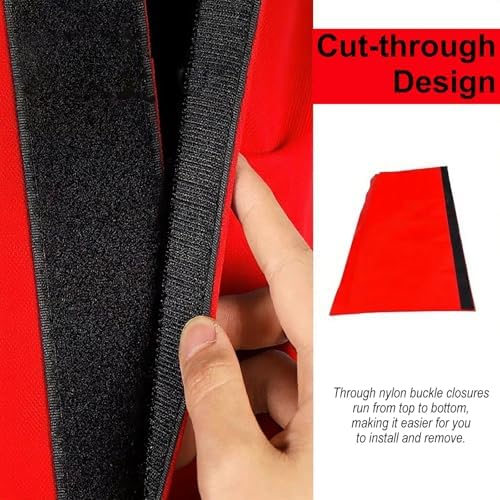 Heavy Duty Basketball Pole Pads, Thickened Sponge Padding, Durable Safety Crash Cushion for 180cm/70.9in Outdoor Poles, Square Protective Rod Covers